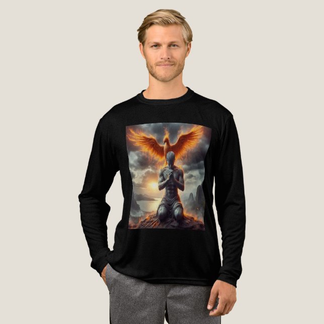 En Tri-matière T-shirt Parallel Realms Mens Pheonix (Recto complet)
