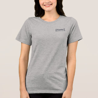 En Tri-matière T-shirt personnalisé avec signature d'infirmière e