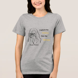 En Tri-matière T-shirt personnalisé pour photographe Capturer la