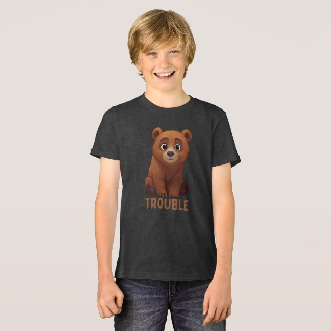 En Tri-matière T-Shirt "Petit Paw "Difficultés"" (Recto plein)