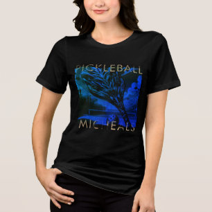 En Tri-matière T-shirt Pickleball Blue Graphic Tri-Blend