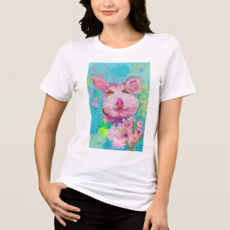 En Tri-matière T-shirt Piggy