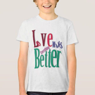 En Tri-matière T-shirt pour adolescent « L'amour rend tout meille