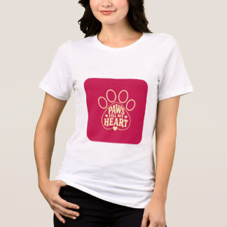 En Tri-matière T-shirt pour amoureux de chiens - Cadeau de typogr