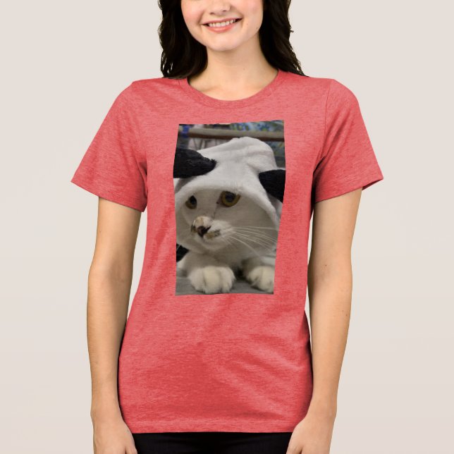 En Tri-matière T-shirt pour Amoureux de les chats (Recto)