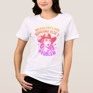 En Tri-matière T-Shirt pour Directeur de Bureau Retraité Cadeau d