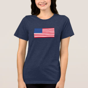 En Tri-matière T-shirt pour drapeau américain