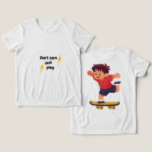 T-shirt pour enfants Ne t'inquiète pas, joue – Bla