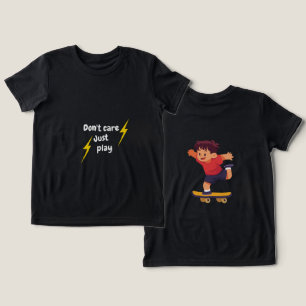 En Tri-matière T-shirt pour enfants Ne t'inquiète pas, joue – T-S