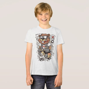 En Tri-matière T-shirt pour enfants Ourson Bûcheron Cool - Artist