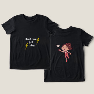 En Tri-matière T-shirt pour enfants 'Peu importe, jouons' – T-Shi