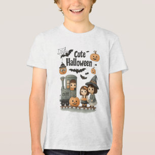 En Tri-matière T-shirt pour enfants trop mignon - Chien d'Hallowe