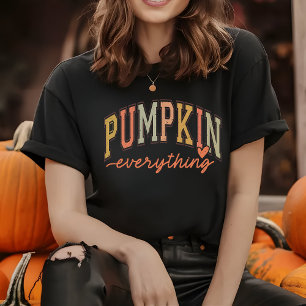 En Tri-matière T-Shirt pour femmes automne tout citrouille