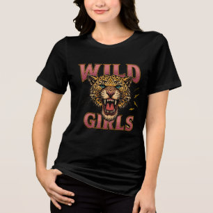 En Tri-matière T-Shirt pour femmes avec graphique de léopard Wild