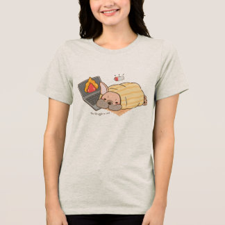 En Tri-matière T-shirt pour femmes Cozy Burnout Bulldog