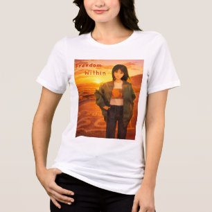 En Tri-matière T-shirt pour femmes Freedom Within I Route 66