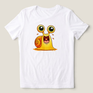 En Tri-matière T-shirt pour femmes Happy Heart Snail Nature