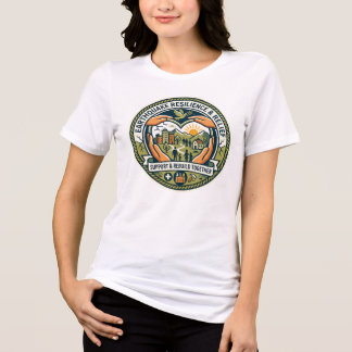 En Tri-matière T-shirt pour femmes pour le secours après tremblem