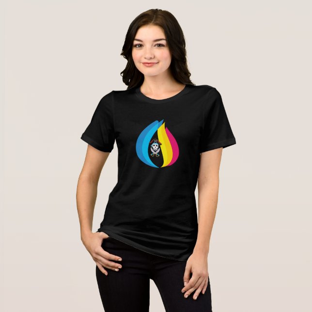 En Tri-matière T-shirt pour femmes « Spooky Vibes – Conception Ha (Recto plein)