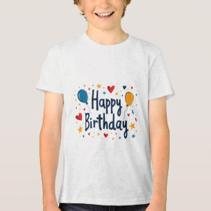 En Tri-matière t-shirt pour fête