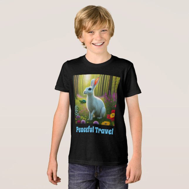 En Tri-matière T-shirt pour garçons et filles (Recto plein)