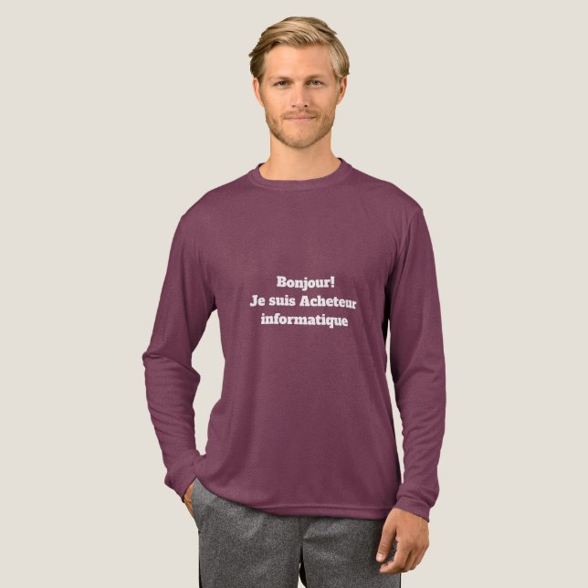 En Tri-matière T-Shirt pour l'Acheteur informatique (Recto complet)