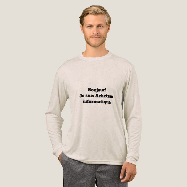 En Tri-matière T-Shirt pour l'Acheteur informatique (Recto complet)