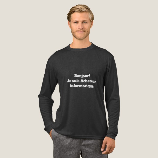 En Tri-matière T-Shirt pour l'Acheteur informatique (Recto complet)