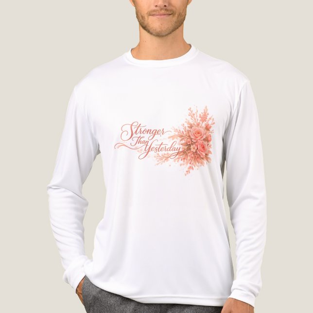En Tri-matière T-Shirt pour plus fort qu'hier  (Recto)