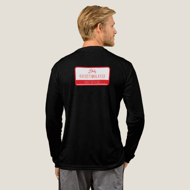 En Tri-matière T-shirt probablement trop stimulé (Verso complet)