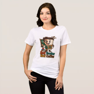 En Tri-matière T-shirt « Prof à moitié, café à moitié » - Drôle é
