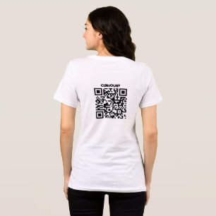 En Tri-matière T-Shirt Publicitaire Scannez-moi Code QR Curieux