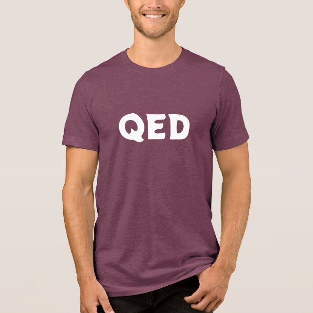 En Tri-matière T-Shirt QED (Recto)