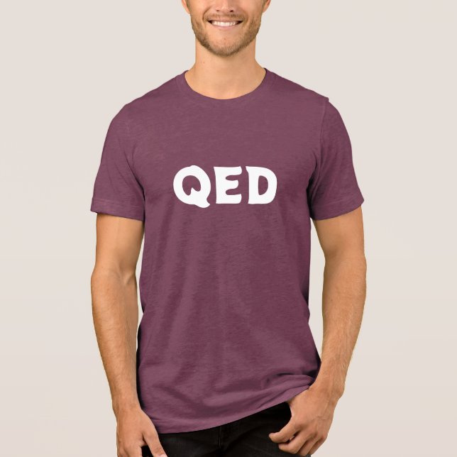 En Tri-matière T-Shirt QED (Recto)
