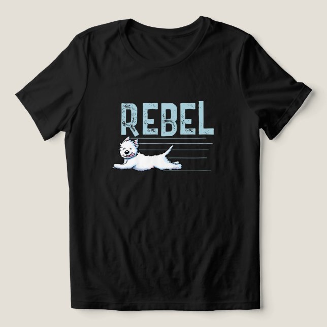 En Tri-matière T-shirt Rebel Westie (Design Recto)