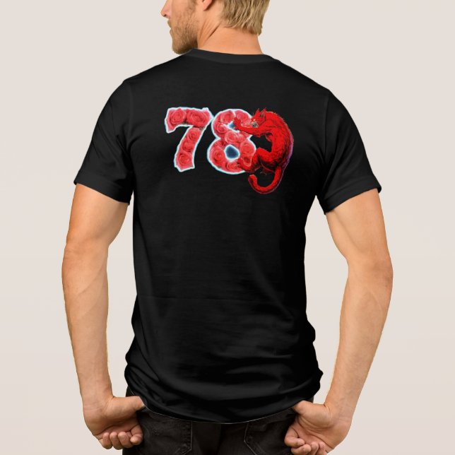 En Tri-matière T-Shirt Rébellion du Chat Évil78  (Verso)