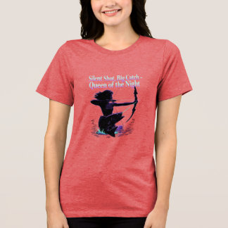 En Tri-matière T-Shirt Reine de la Pêche à l'Arc de Nuit