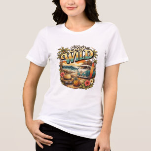 En Tri-matière T-Shirt Reste Sauvage Aventure, Nature & Esprit