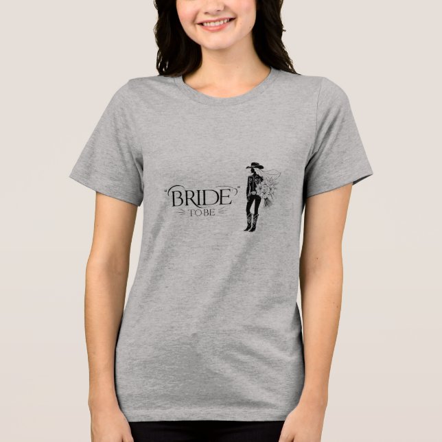 En Tri-matière T-shirt Rodéo de mariée (Recto)
