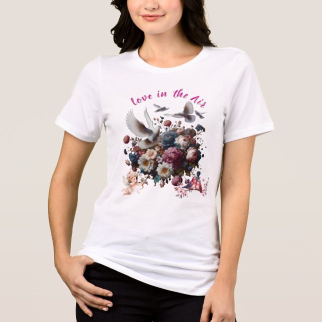 En Tri-matière T-Shirt Romantique  (Recto)