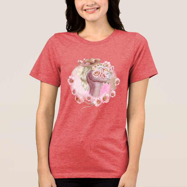 En Tri-matière t-shirt rose (Recto)