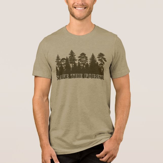 En Tri-matière T-Shirt Sauver La Forêt (Recto)