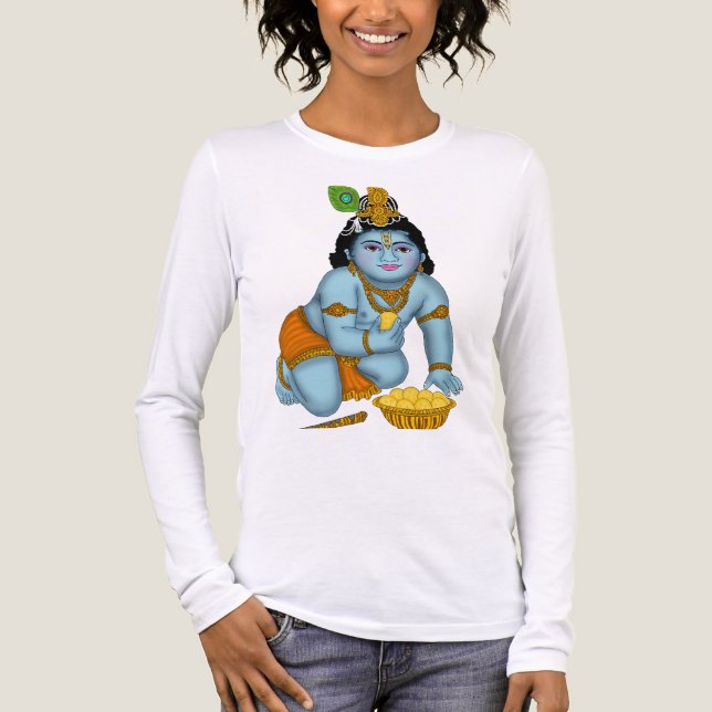 En Tri-matière T-Shirt Seigneur Krishna (Recto)