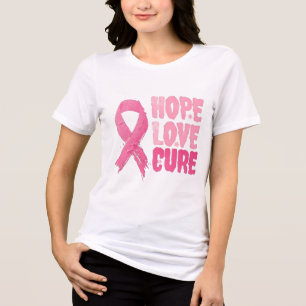 En Tri-matière T-shirt Sensibilisation au cancer du sein