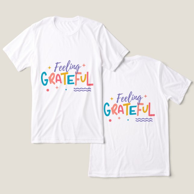 En Tri-matière T-Shirt #SentimentReconnaissant (Design Recto & Verso)