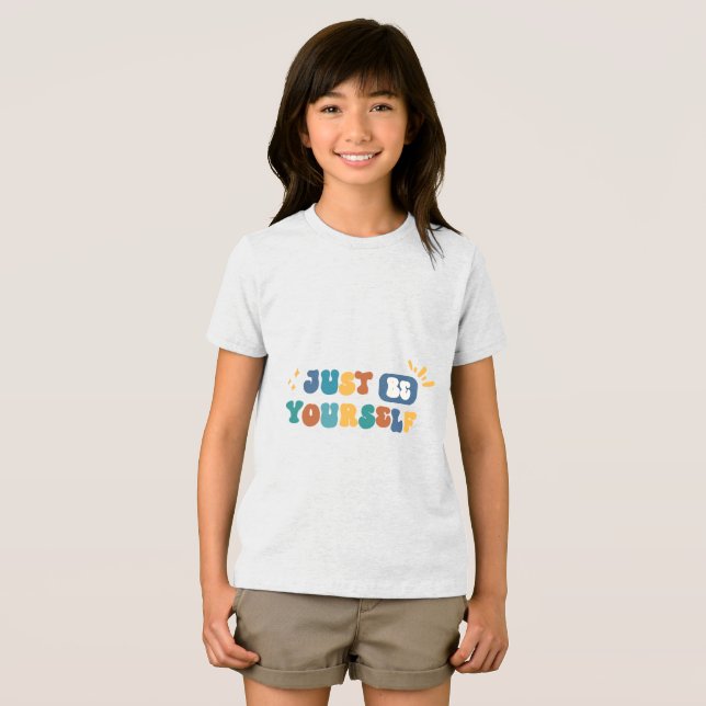 En Tri-matière T-shirt "Sois toi-même" (Recto plein)