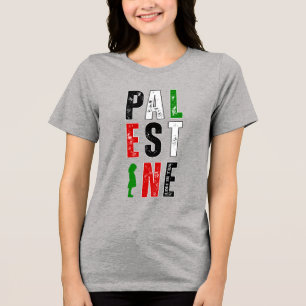 En Tri-matière T-shirt Solidarité PALESTINE - Témérite
