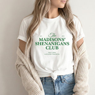 En Tri-matière T-Shirt St. Patrick Nom de Famille Shenanigan
