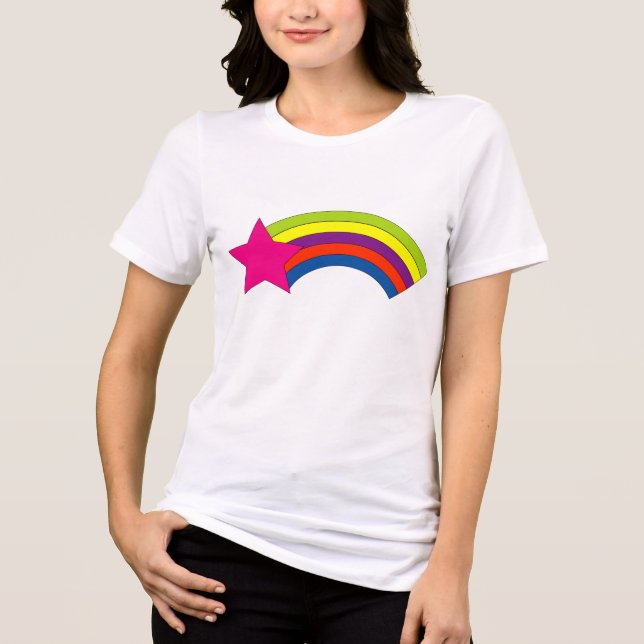 En Tri-matière T-Shirt Star Rainbow (Recto)