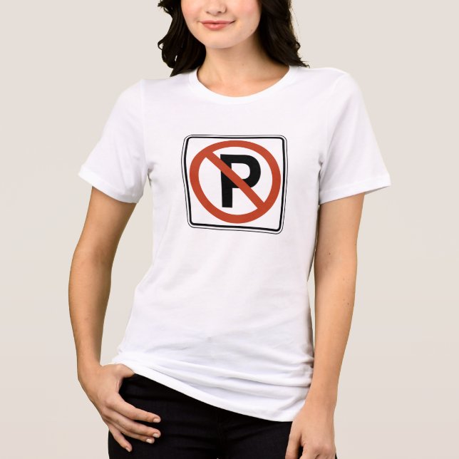En Tri-matière T-shirt 'Stationnement interdit' (Recto)